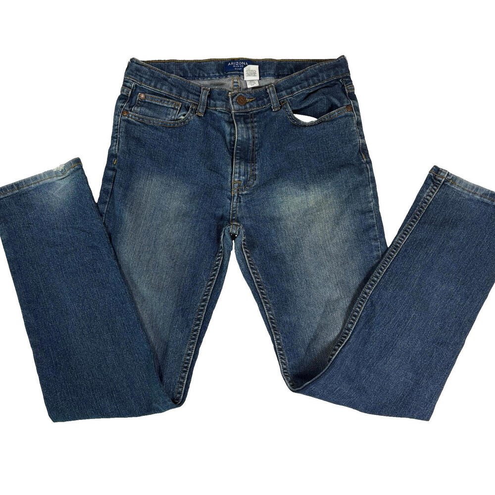 Arizona Jean Co Skinny Jeans Womens 18 Reg Blue Denim Stretch Mid Rise Classic